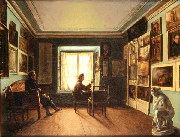 Pracownia Malarstwa, ok.1820 autorstwa Nikita Zaytsev