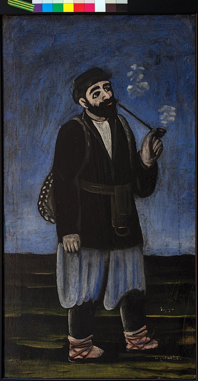 Porter Soso par Pirosmani (Pirosmanashvili), Niko (1862-1918). Olej na ceracie, rozmiar: 77x42 autorstwa Niko Pirosmanashvili