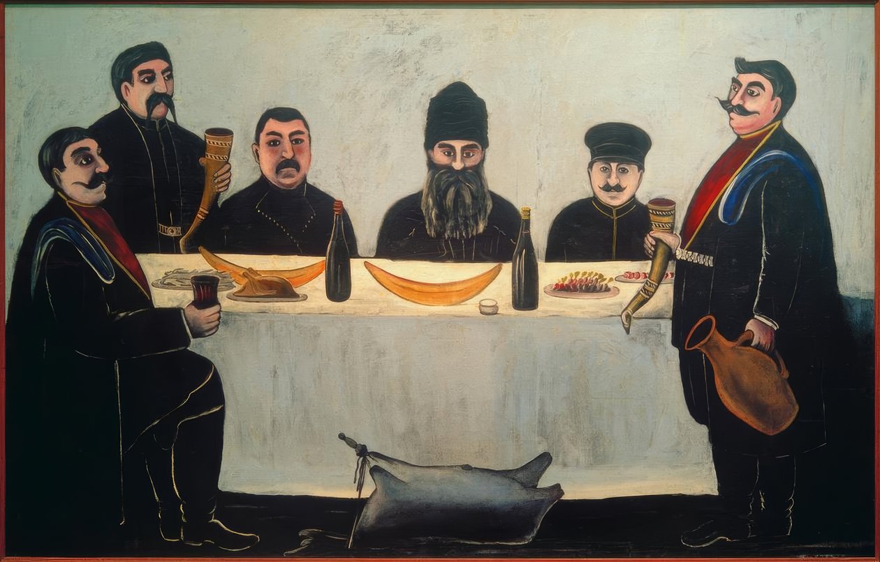 Festessen autorstwa Niko Pirosmani