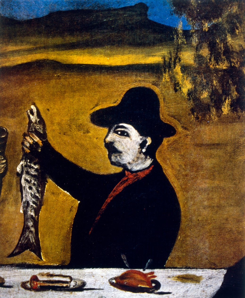 Portret mężczyzny autorstwa Niko Pirosmani