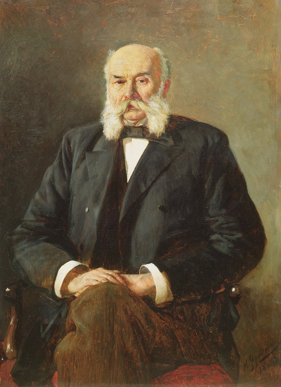 Portret Iwana Gonczarowa, 1888 autorstwa Nikolai Aleksandrovich Yaroshenko