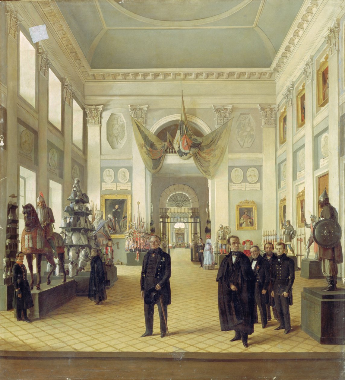 Wnętrze Komory Zbrojowni na Kremlu, 1844 autorstwa Nikolai Alexeyevich Burdin