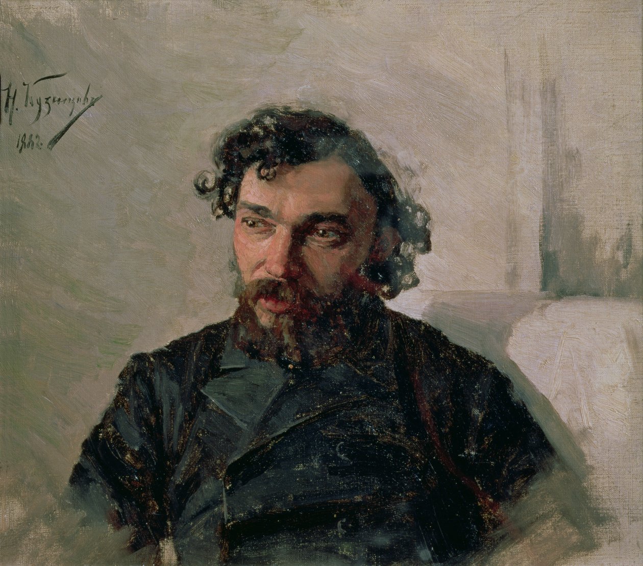Portret Iwana Pochitonowa (1850-1923), 1882 autorstwa Nikolai Dmitrievich Kuznetsov