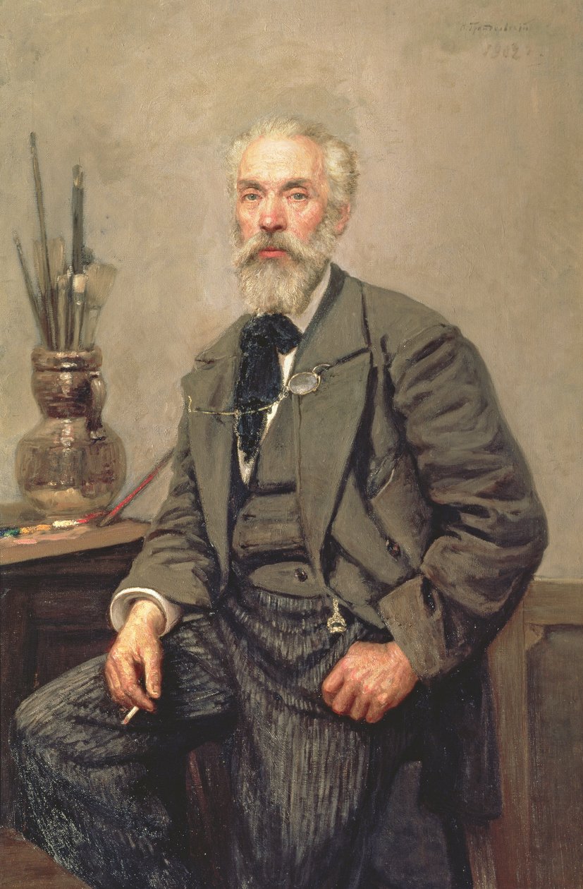 Portret Konstantina Apollonowicza Sawickiego (1844-1905), 1902 autorstwa Nikolai Karlovich Grandkovsky