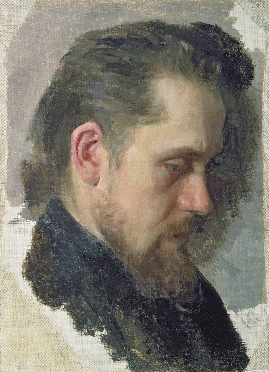 Зохиолч Николай Помяловскийн хөрөг, 1860 он autorstwa Nikolai Vasilievich Nevrev