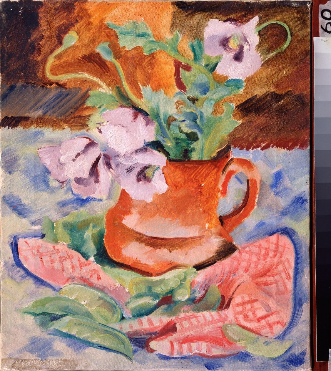 Nature morte, maki (Martwa natura, Maki) - Praca Nikołaja Andriejewicza Tyrsy (Tirsa) (1887-1942), gwasz i tempera na tekturze autorstwa Nikolai Adrianovich Tyrsa