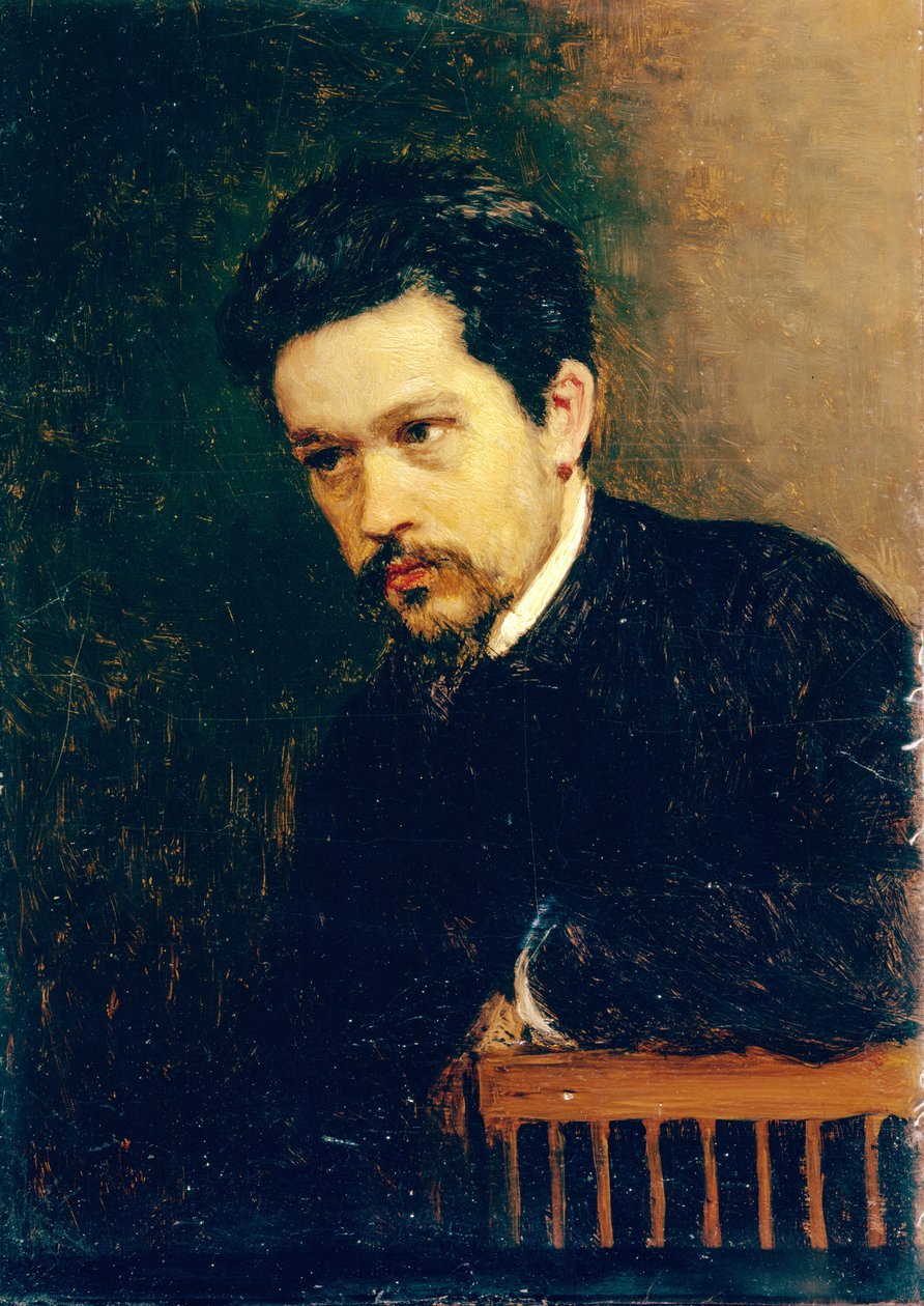 Autoportret, 1895 autorstwa Nikolai Aleksandrovich Yaroshenko