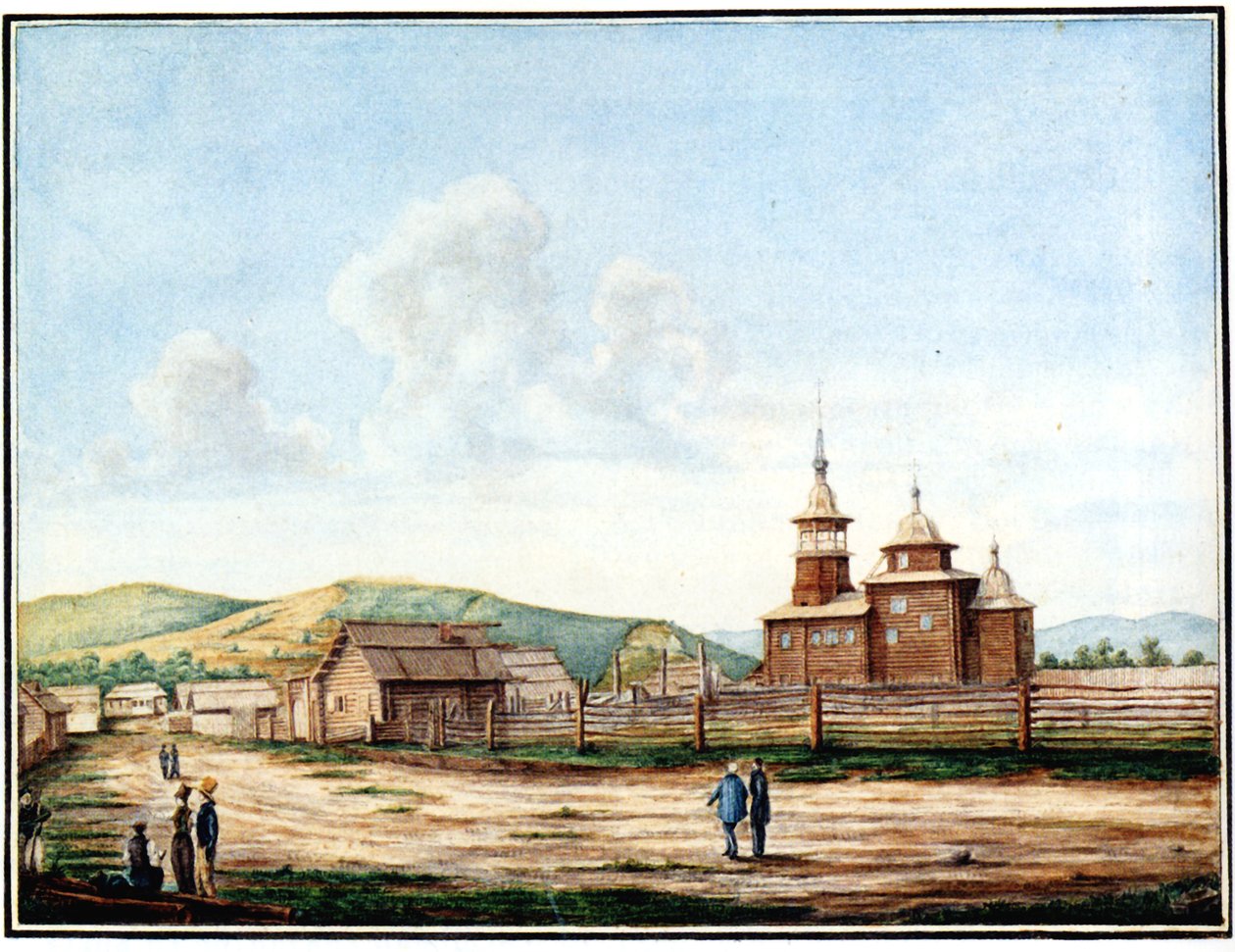 Kościół w Czycie, 1829-1839 autorstwa Nikolai Alexandrovich Bestuzhev