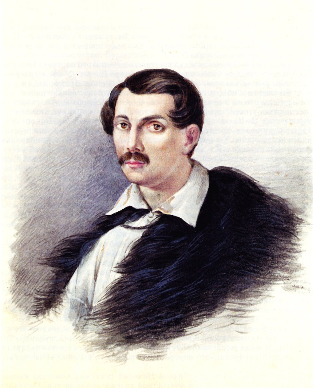 Portret dekabrysty Aleksandra Aleksandrowicza Bestużewa 1797-1837, 1839 autorstwa Nikolai Alexandrovich Bestuzhev