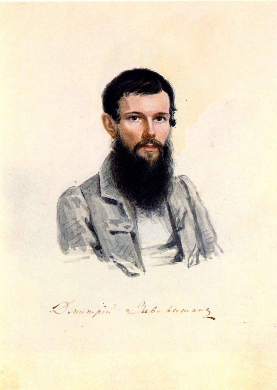 Portret dekabrysty Dmitrija Zavalishina 1804-1892, 1839 autorstwa Nikolai Alexandrovich Bestuzhev