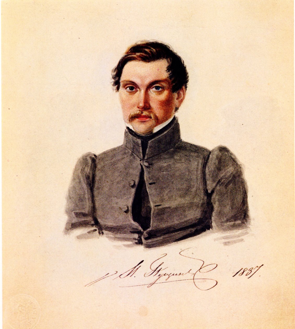 Portret OP Desmperysta Ivan Bush 2-1, 5 autorstwa Nikolai Alexandrovich Bestuzhev