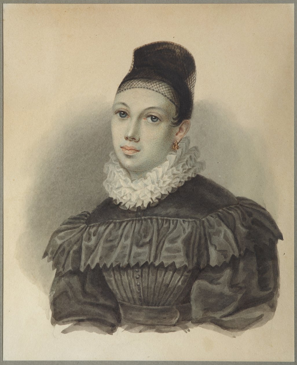 Portret Elżbiety Pietrownej Naryszkiny 1801-1867, 1832 autorstwa Nikolai Alexandrovich Bestuzhev