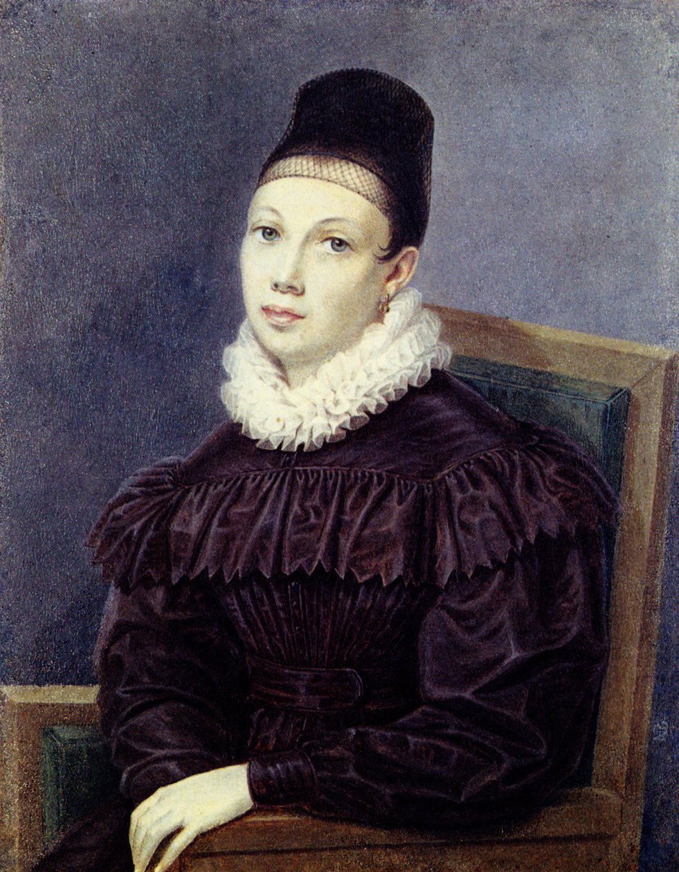 Portret Elżbiety Pietrownej Naryszkiny 1801-1867, 1832 autorstwa Nikolai Alexandrovich Bestuzhev