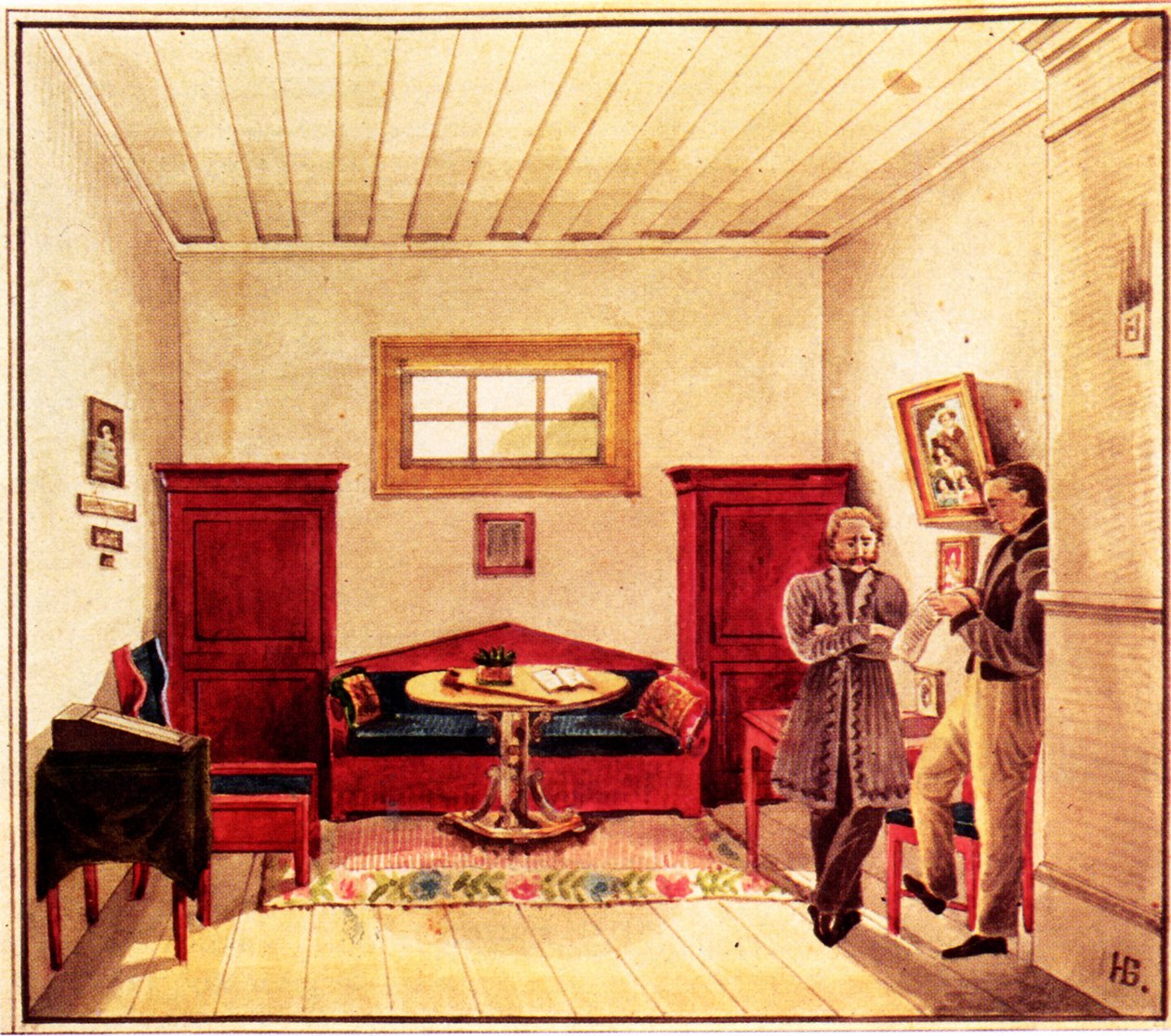 Cela dekabrysty Nikołaja Panowa 1803-1850 w więzieniu Piotrowym, 1830-1839 autorstwa Nikolai Alexandrovich Bestuzhev