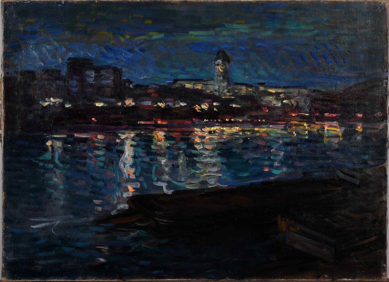 Sekwana nocą, ok. godz. 1905. autorstwa Nikolai Alexandrovich Tarkhov