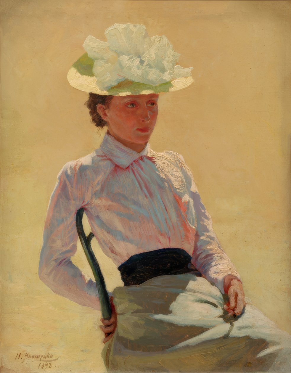 Portret nieznanej kobiety autorstwa Nikolai Alexandrowitsch Jaroschenko