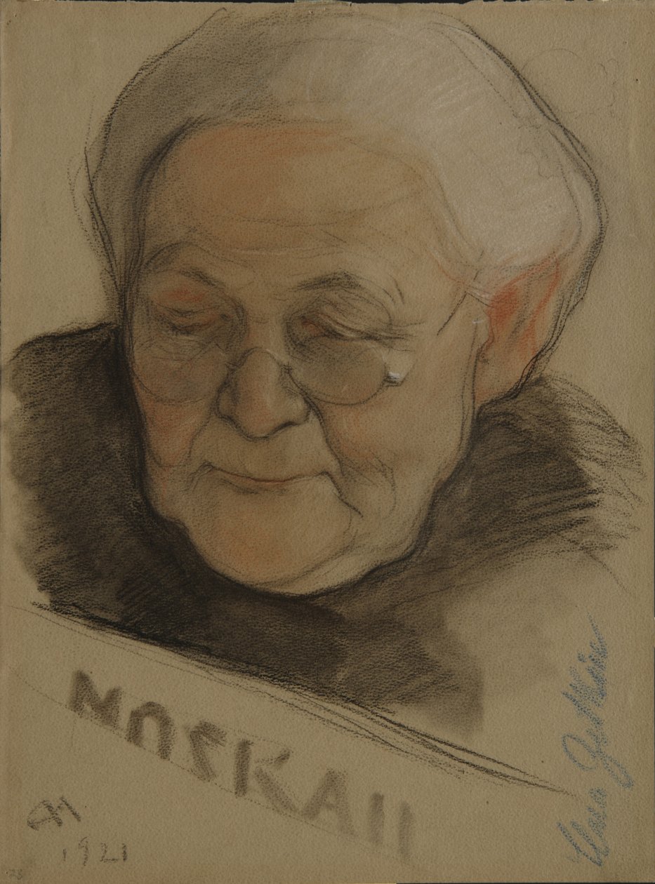Portret Klary Zetkin 1857-1933, 1921 autorstwa Nikolai Andreevich Andreev