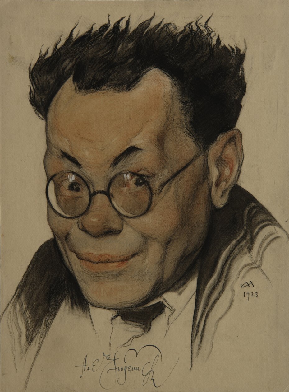 Portret autora Aleksieja M. Remizowa 1877-1957, 1923 autorstwa Nikolai Andreevich Andreev