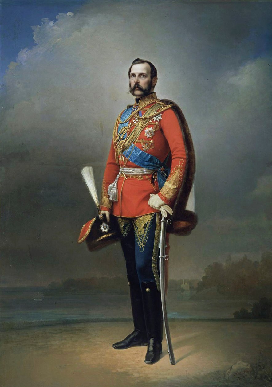 Portret cesarza Aleksandra II, 1818-1881, 1873. autorstwa Nikolai Andreevich Lavrov
