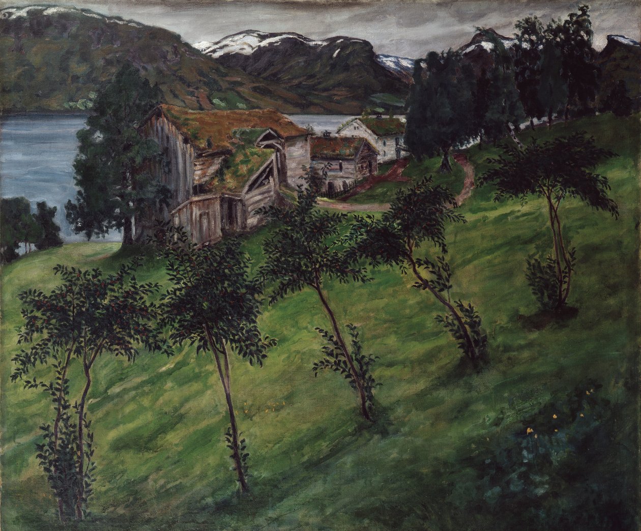 Jabłoń w Bjorset w Jolster autorstwa Nikolai Astrup