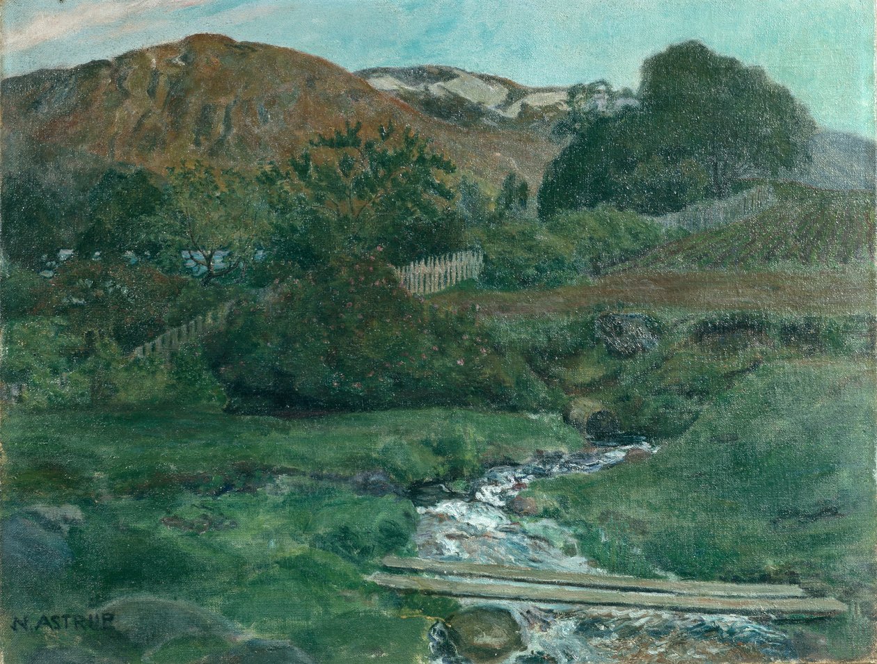 Jasna czerwcowa noc w Jolster, ok. 1907 autorstwa Nikolai Astrup