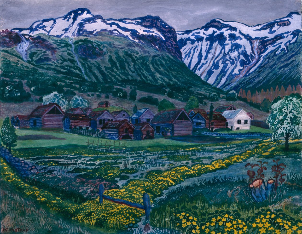 Jaskierowa noc autorstwa Nikolai Astrup
