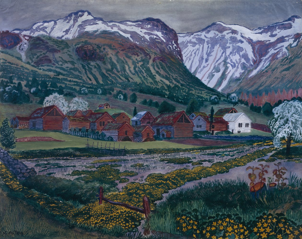 Jaskierowa noc autorstwa Nikolai Astrup