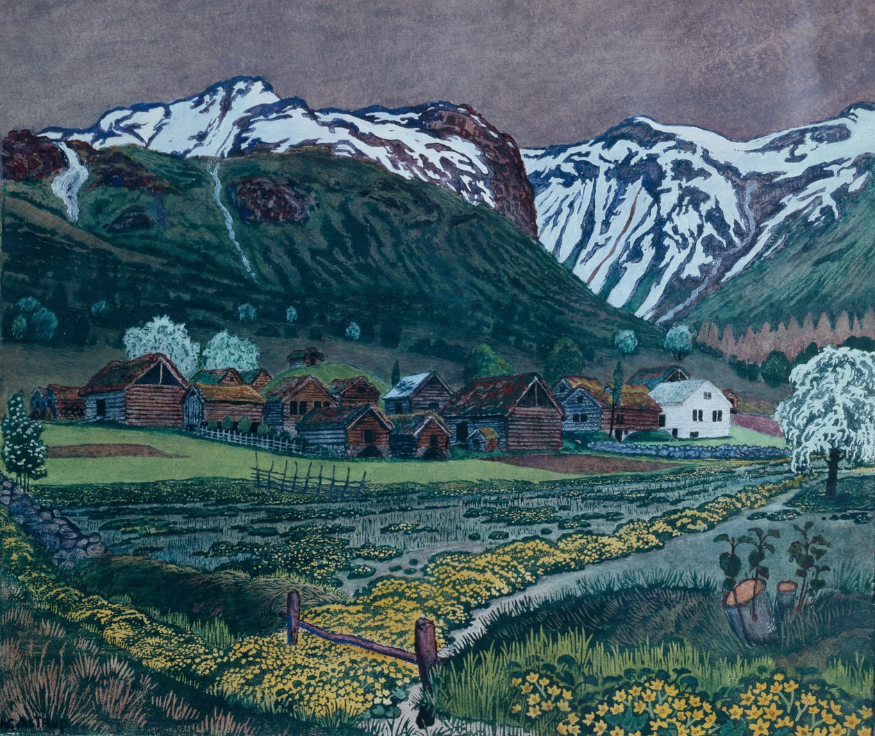 Jaskierowa noc autorstwa Nikolai Astrup