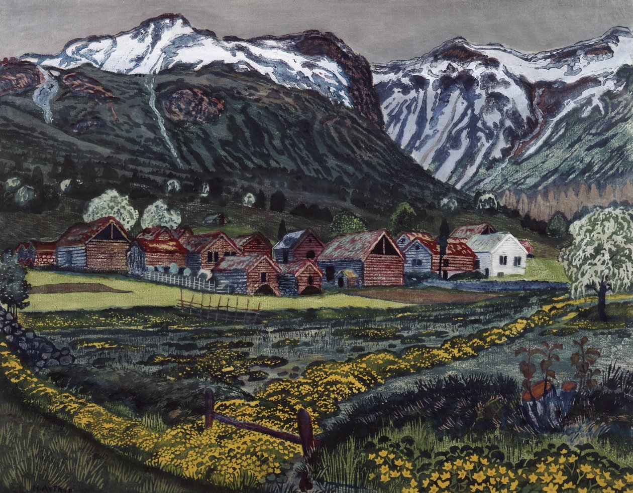 Jaskierowa noc autorstwa Nikolai Astrup