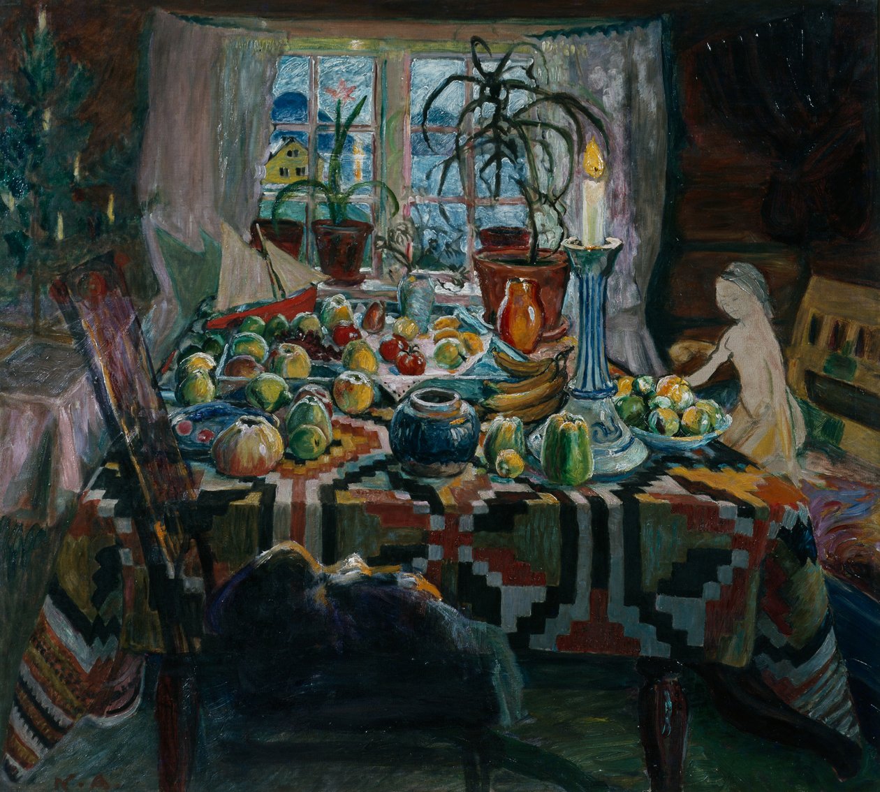 Boże Narodzenie (olej na płótnie) autorstwa Nikolai Astrup