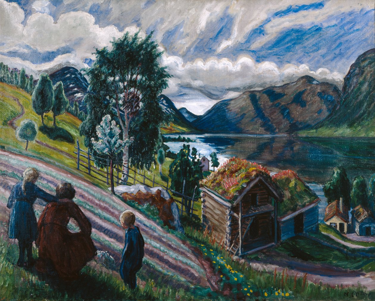 Szara pogoda autorstwa Nikolai Astrup