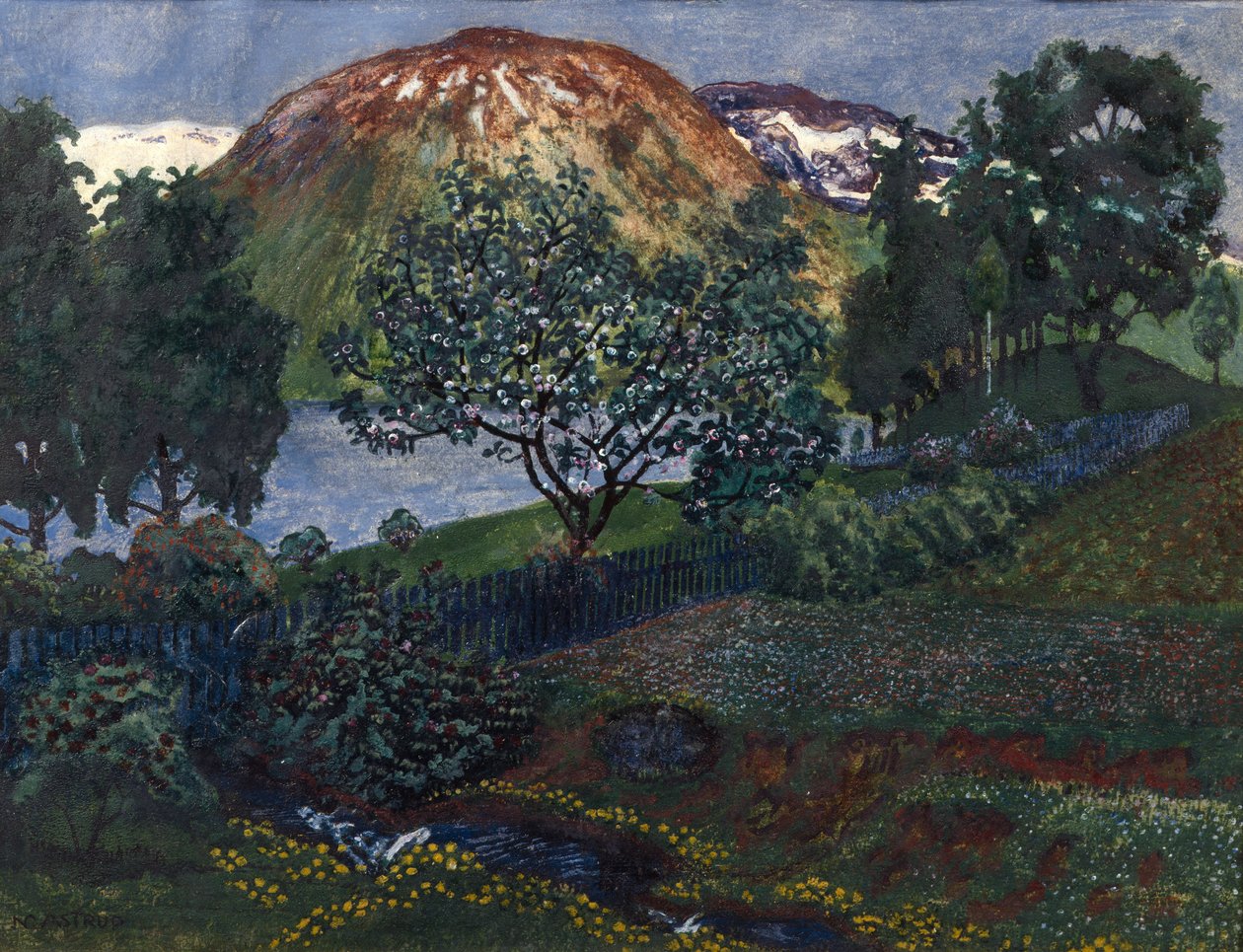 Czerwcowa noc w ogrodzie autorstwa Nikolai Astrup
