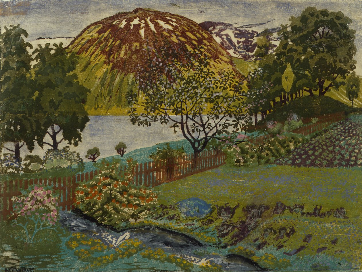 Czerwcowa noc w ogrodzie autorstwa Nikolai Astrup