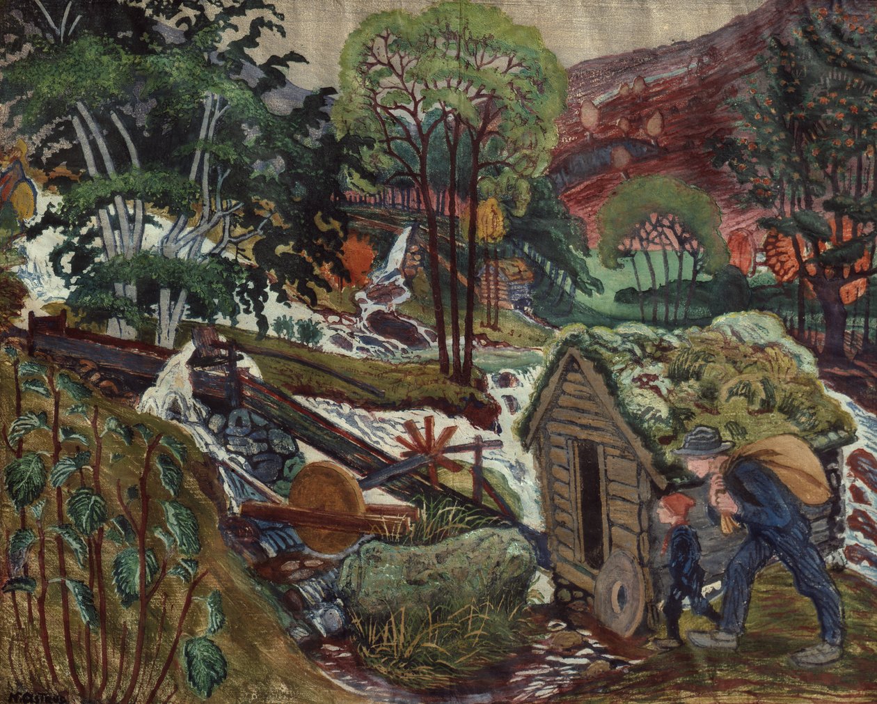 Woda Kvennagong autorstwa Nikolai Astrup