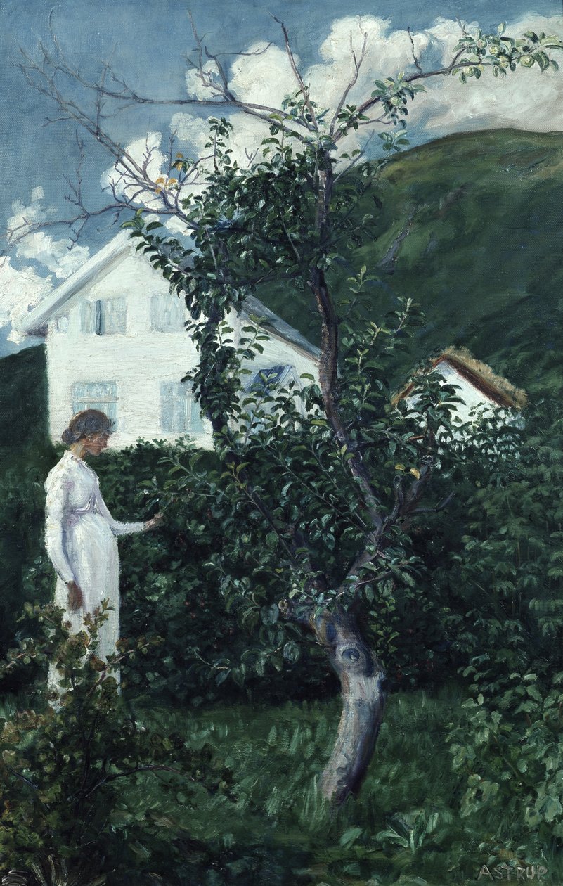 Ostatnie dni lata, ok. 1911 (olej na płótnie) autorstwa Nikolai Astrup