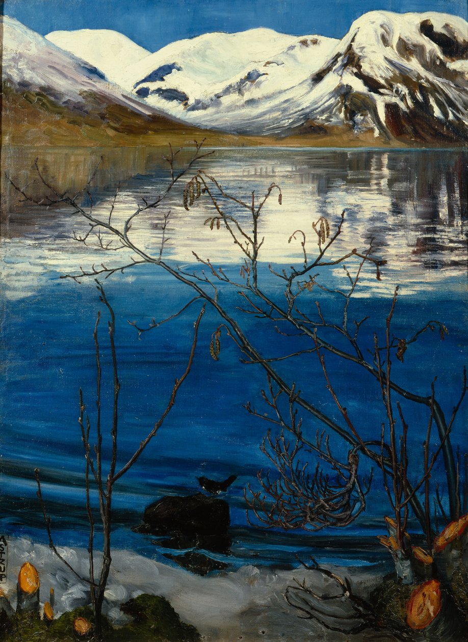 Marcowy nastrój w Jølstervannet autorstwa Nikolai Astrup