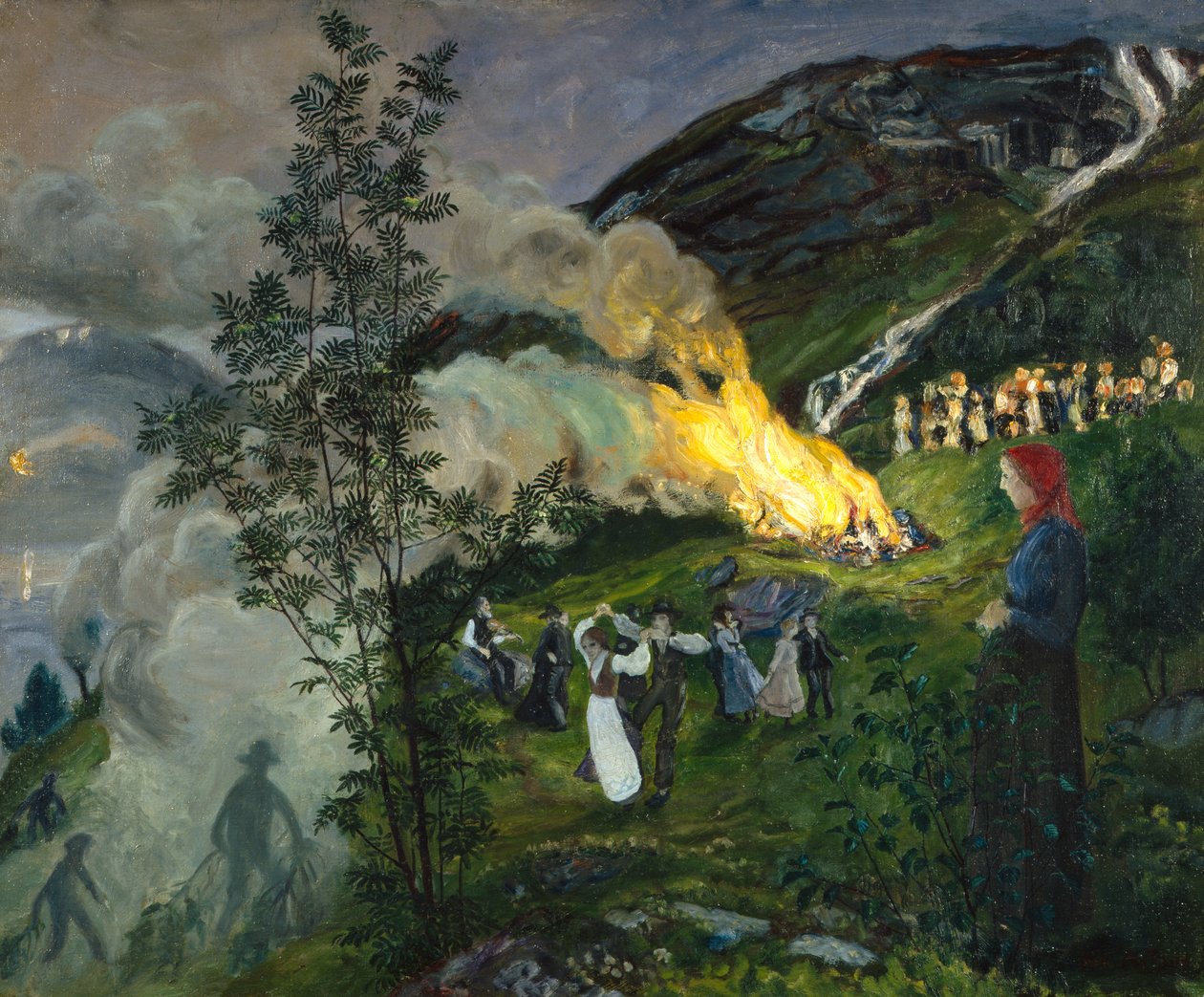 Pożar letni autorstwa Nikolai Astrup