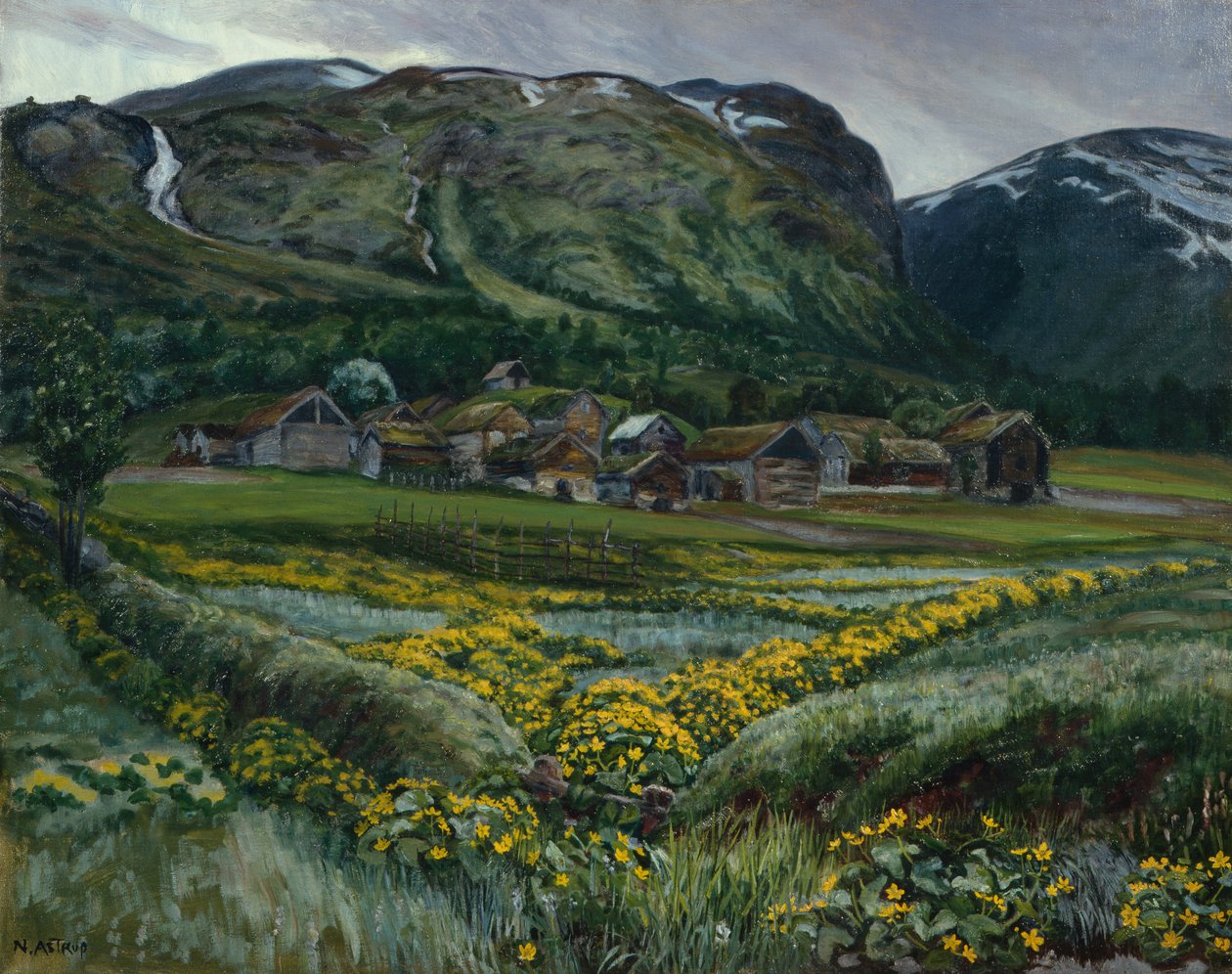Sobotnia noc i jaskry autorstwa Nikolai Astrup