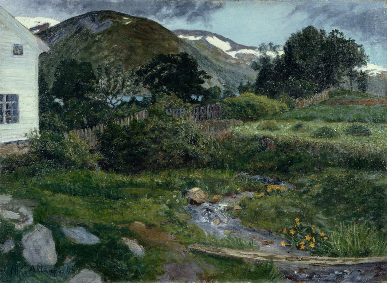 Plebania, Jølster (Joelster) autorstwa Nikolai Astrup