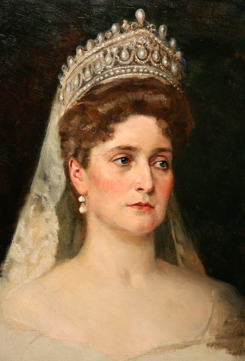 „Portret cesarzowej Aleksandry Fiodorowny”, 1907 autorstwa Nikolai Bodarevsky