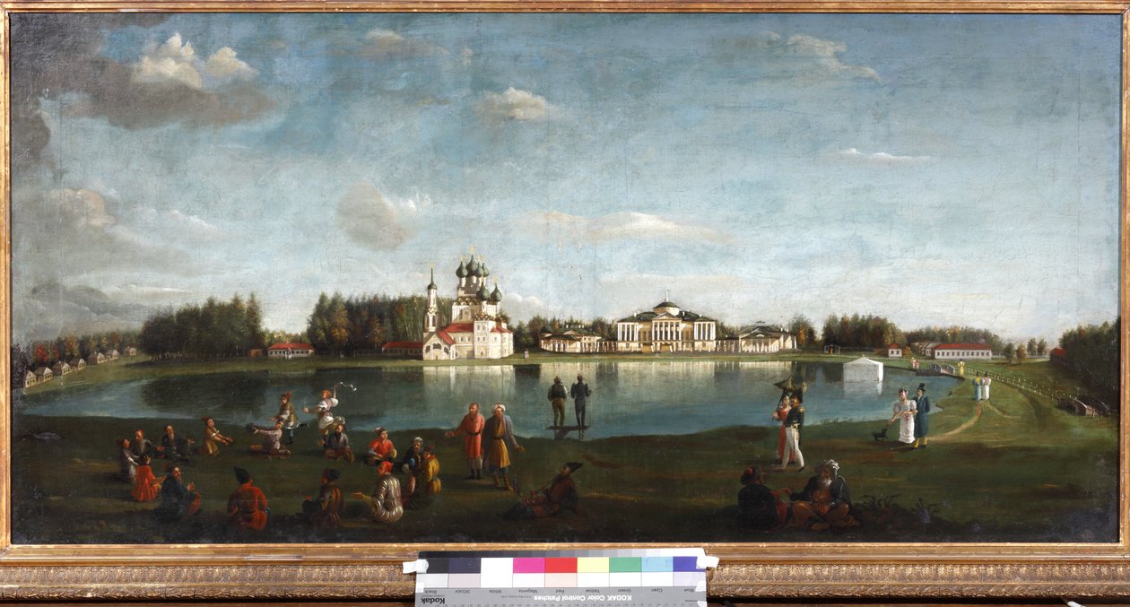 Życie majątku Ostankino i Podklyuchnikov, Nikołaj Iwanowicz (1813-1877). olej na płótnie autorstwa Nikolai Ivanov Podklutchnikov
