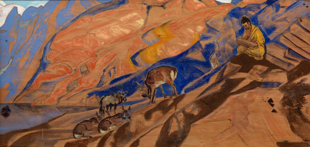 Polecenia nauczyciela, 1927 autorstwa Nikolai Konstantinowitsch Roerich