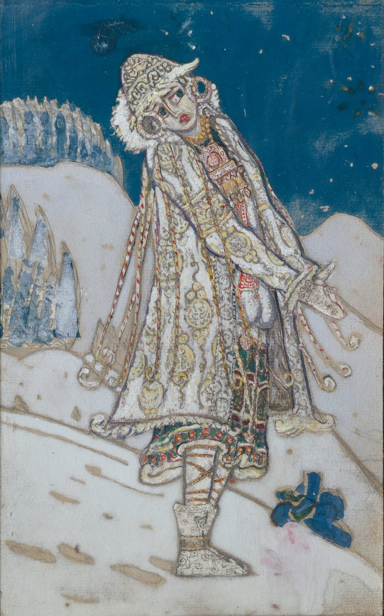 Projekt kostiumu do sztuki teatralnej Snow Maiden A. Ostrovsky