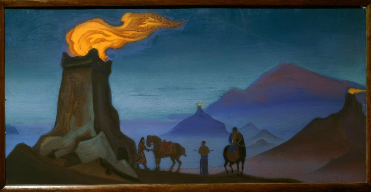 Płomień zwycięstwa autorstwa Nikolai Konstantinowitsch Roerich