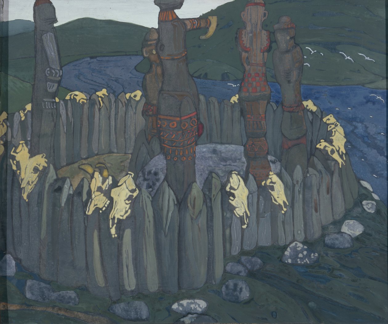 Idole, 1901 autorstwa Nikolai Konstantinowitsch Roerich
