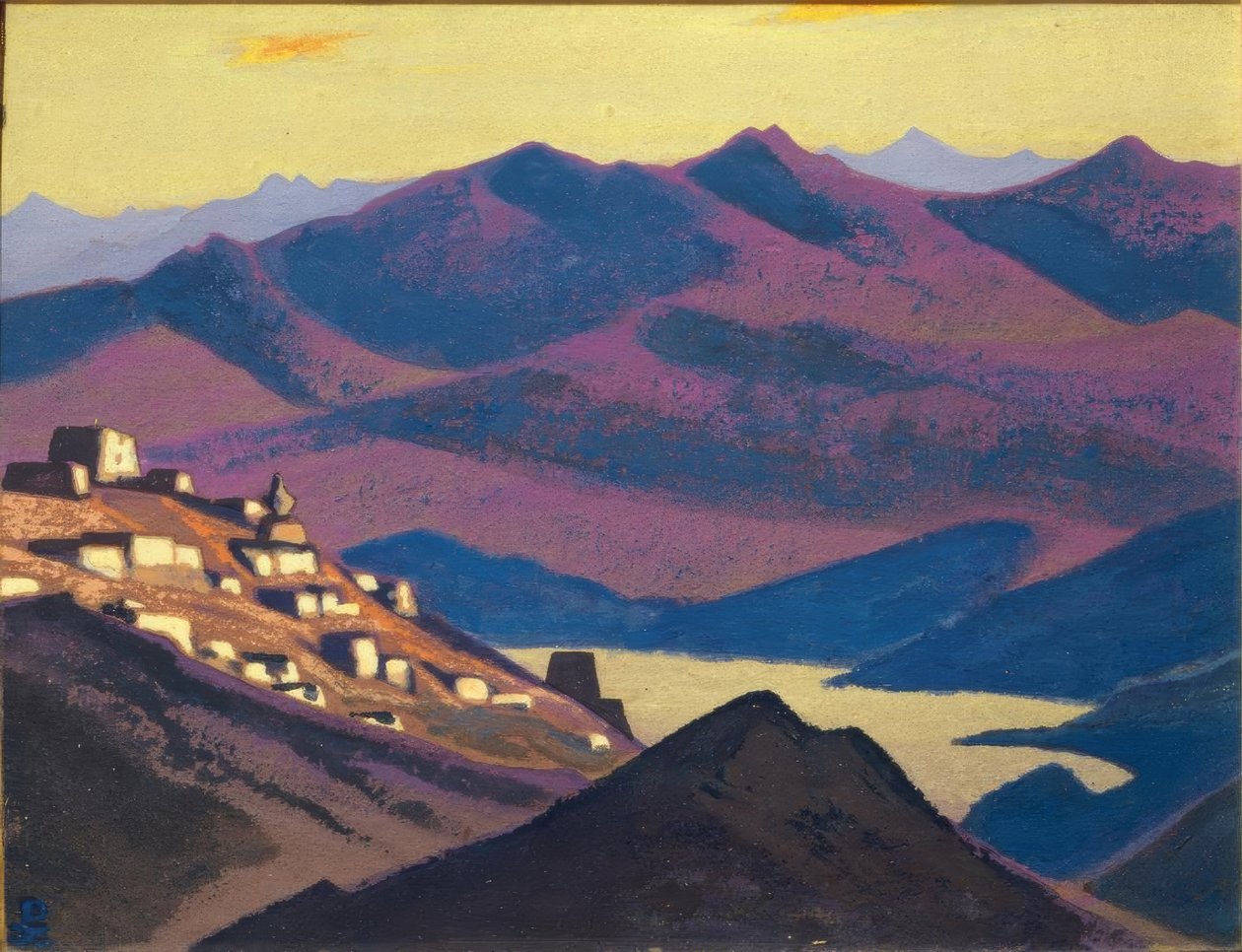 Jezioro Jam Zo (osada w górach) autorstwa Nikolai Konstantinowitsch Roerich