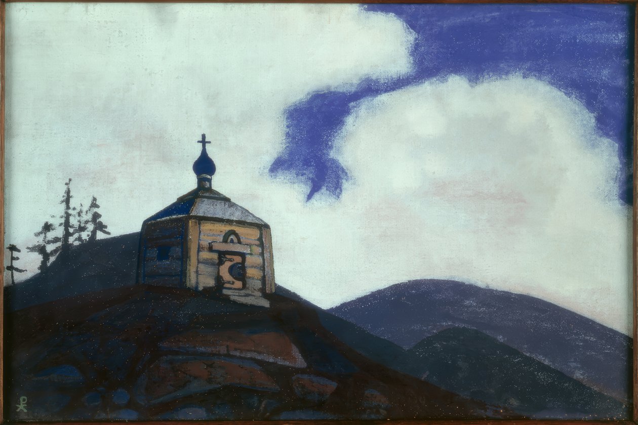 N.K. Roerich, kaplica św. Sergiusza z Radoneża autorstwa Nikolai Konstantinowitsch Roerich