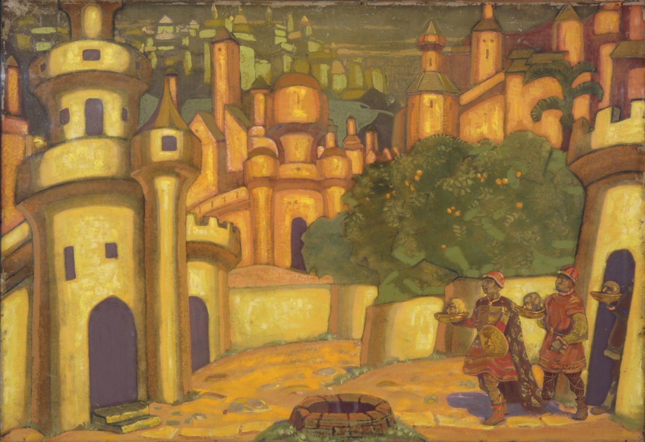 Ofiary, 1910 autorstwa Nikolai Konstantinowitsch Roerich