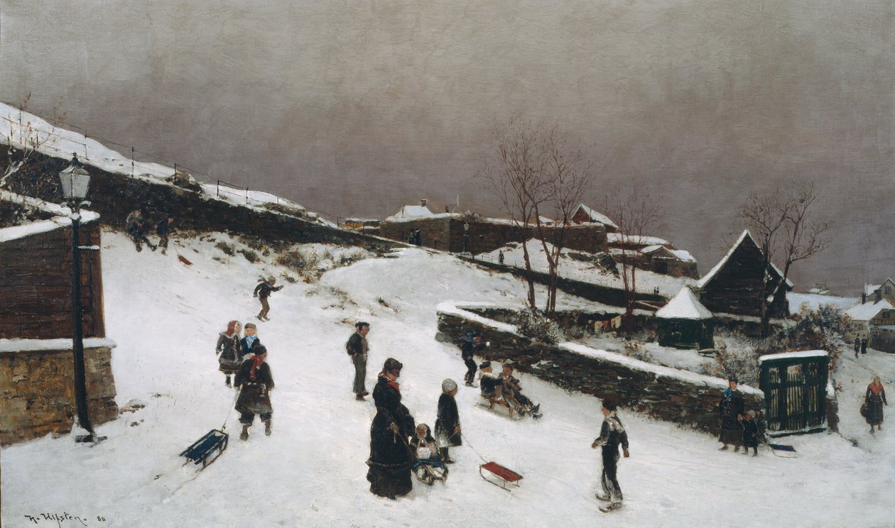 Zimowe zdjęcie z Nordnes, Bergen autorstwa Nikolai Martin Ulfsten
