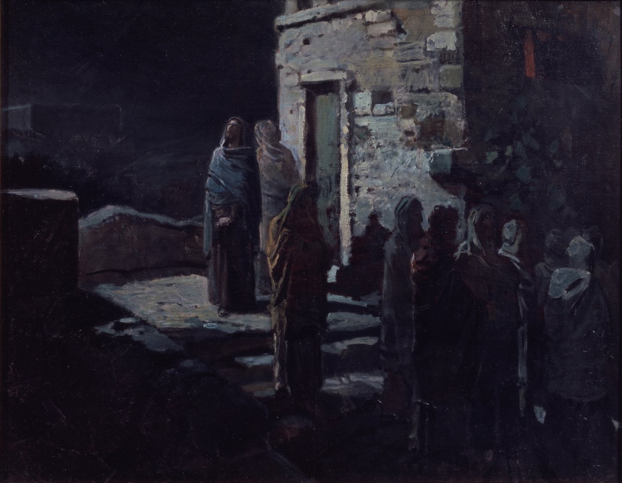 Chrystus po Ostatniej Wieczerzy w Getsemani, 1888 autorstwa Nikolai Nikolayevich Ge